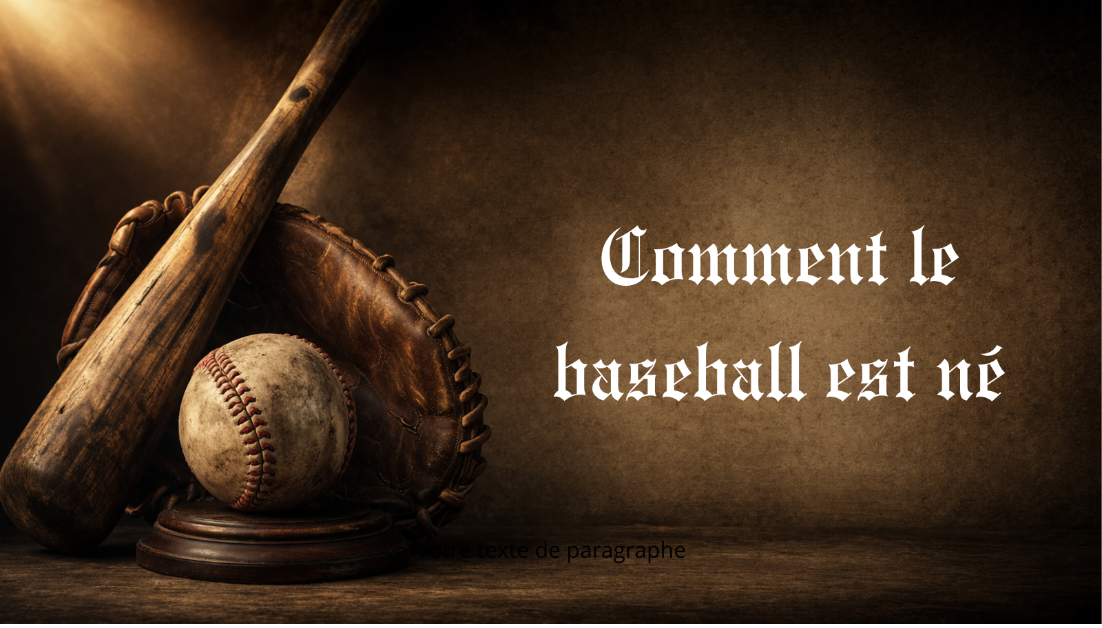 Comment le baseball est né : de la balle au camp au sport national américain